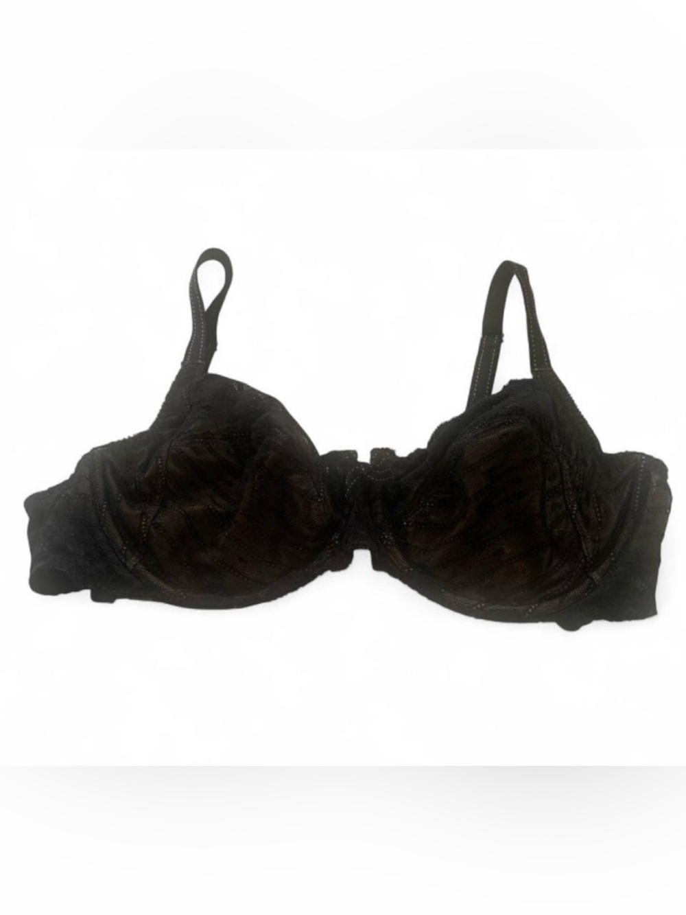 Chantelle rive gauche black Full Coverage Unlined Bra size 34 D